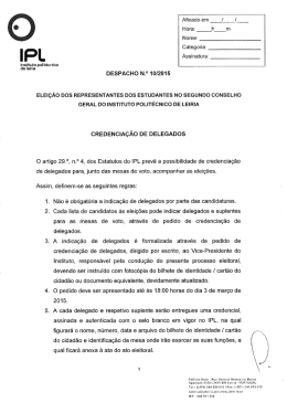 Afixado em l Hora: h m Nome: - Instituto Politécnico de Leiria