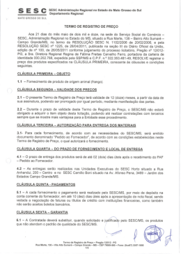 s E s c SESC Administra&ccedil;ao Regional no Estado do Itllato Grosso do