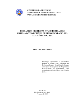 descargas el&eacute;tricas atmosf&eacute;ricas em sistemas