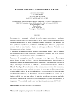 1 * Instrumento que passou pelo processo de manuten&ccedil;&atilde;o e