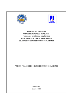 projpedgogico1-02 - Bacharelado Qu&iacute;mica de Alimentos UFPel