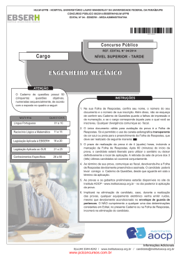ENGENHEIRO MEC&Acirc;NICO ENGENHEIRO MEC&Acirc;NICO