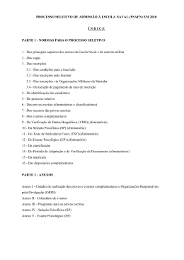 Edital - Diretoria de Ensino da Marinha
