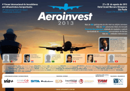 www.aeroinvest.com.br 4o Fórum Internacional de Investidores em