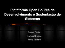 Plataforma Open Source de Desenvolvimento e