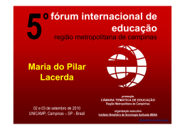 fórum internacional de educação - Instituto Brasileiro de Sociologia