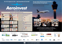 www.aeroinvest.com.br Terceiro Fórum Internacional de