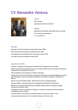CV Alexandre Ventura - Secretaria Regional Educa&ccedil;&atilde;o Recursos
