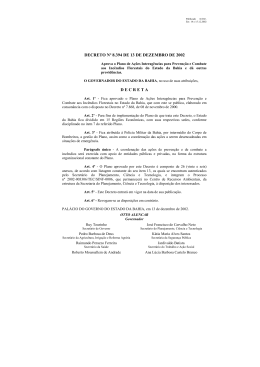 decreto n&ordm; 8.394 de 13 de dezembro de 2002 decreta