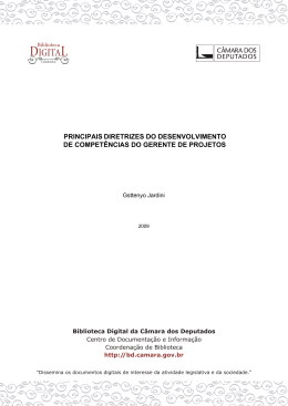 principais diretrizes do desenvolvimento de