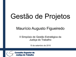 Gest&atilde;o de Projetos