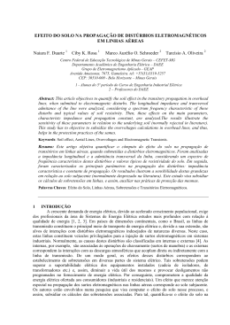 efeito do solo na propaga&ccedil;&atilde;o de dist&uacute;rbios eletromagn&eacute;ticos
