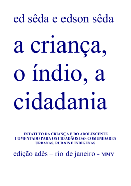 A criança, o índio, a cidadania