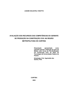 Lisiane Soldateli Vidotto - Universidade Federal do Paraná