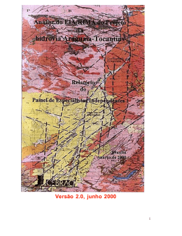 An&aacute;lise do projeto da hidrovia Araguaia