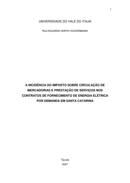 universidade do vale do itaja&iacute; a incid&ecirc;ncia do imposto sobre
