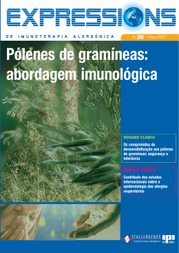 P&oacute;lenes de gram&iacute;neas: abordagem imunol&oacute;gica