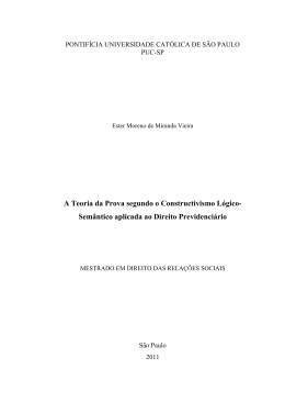 A Teoria da Prova segundo o Constructivismo L&oacute;gico