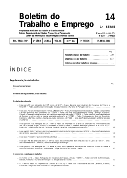 Boletim do Trabalho e Emprego 1.A
