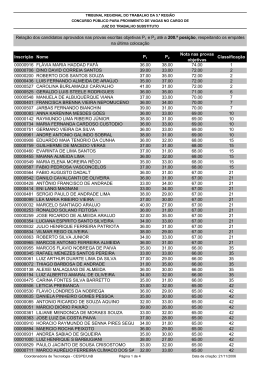 1&ordf; Rela&ccedil;&atilde;o de candidatos aprovados nas provas P1
