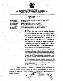 AC006583\(Rec.Eleitoral.Prop.Antecipada.Fl&aacute;via Maria Silva