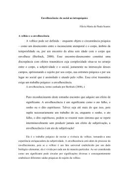 Fl&aacute;via Maria de Paula Soares, Envelhesc&ecirc;ncia