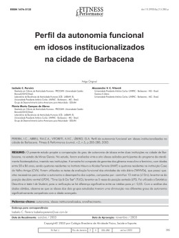 artigo na &iacute;ntegra  - Fitness & Performance Journal