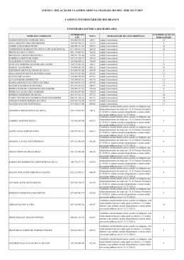 anexo I - 1&ordf; chamada
