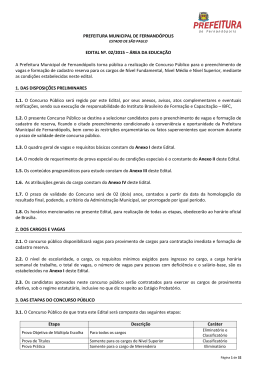 Edital n&ordm; 02/2015