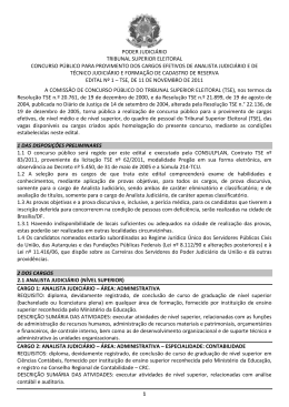 edital tse - Portal da Justi&ccedil;a Eleitoral