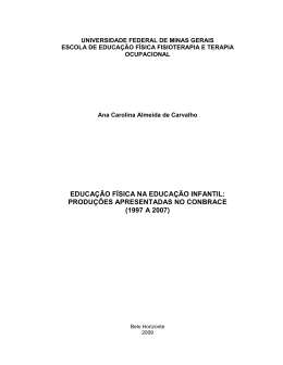 EDUCA&Ccedil;&Atilde;O F&Iacute;SICA NA EDUCA&Ccedil;&Atilde;O INFANTIL - eeffto