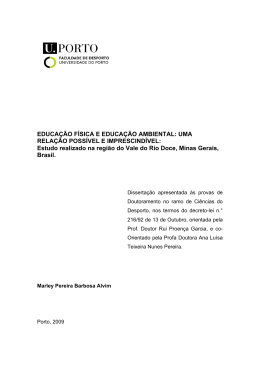 EDUCA&Ccedil;&Atilde;O F&Iacute;SICA E EDUCA&Ccedil;&Atilde;O AMBIENTAL