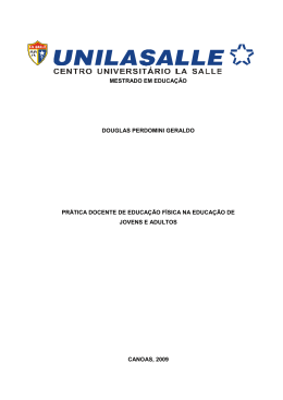 PR&Aacute;TICA DOCENTE DE EDUCA&Ccedil;&Atilde;O F&Iacute;SICA NA EDUCA&Ccedil;&Atilde;O DE