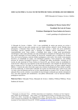 educa&ccedil;&atilde;o f&iacute;sica na eja no munic&iacute;pio de nossa senhora do socorro/se
