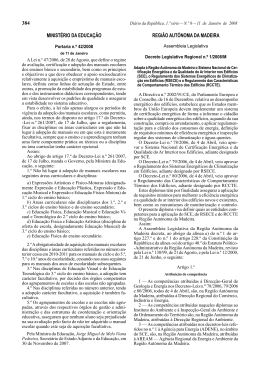 Decreto Legislativo Regional n.º 1/2008/M