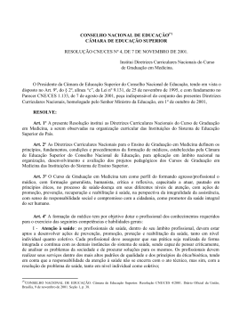 Resolução CNE/CES nº 4, de 7 de novembro de 2001