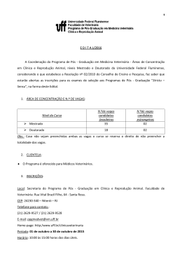 EDITAL/2016 A Coordena&ccedil;&atilde;o do Programa de P&oacute;s