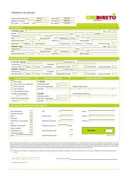 do Formul&aacute;rio Cr&eacute;dito Com Juros