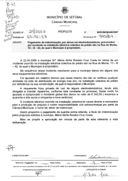 MUNICÍPIO DE sErÚBAL - Câmara Municipal de Setúbal