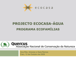 Projecto EcoCasa-Água