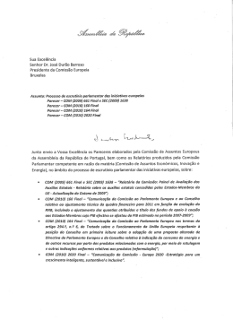 Sua Excelência Senhor Dr. José Durão Barroso Presidente
