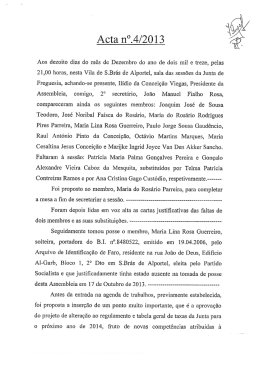 Acta no.4/2013 - Junta de Freguesia de S&atilde;o Br&aacute;s de Alportel