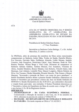 ESTADO DA PARA&Iacute;BA ASSEMBLEIA LEGISLATIVA Casa de