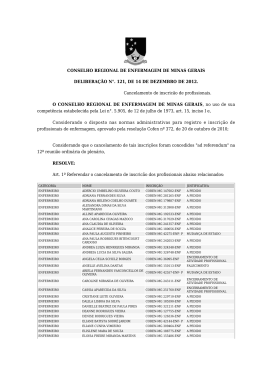 CONSELHO REGIONAL DE ENFERMAGEM DE MINAS - SIG-MG