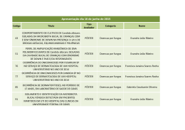 Apresenta&ccedil;&atilde;o dia 16 - Sociedade Brasileira de Medicina Tropical