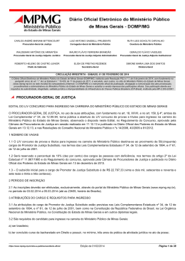 procurador-geral de justi&ccedil;a - Minist&eacute;rio P&uacute;blico de Minas Gerais