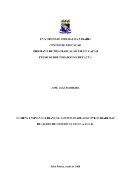 Homens ensinando crian&ccedil;as - UFPB
