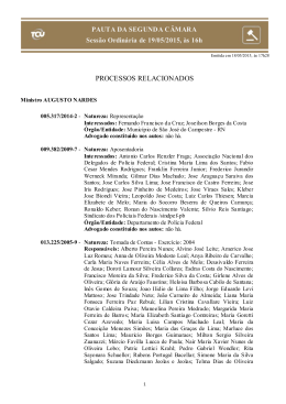 Pauta segunda 19_05_2015 - Tribunal de Contas da União
