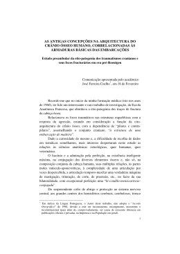 as antigas concep&ccedil;&otilde;es na arquitectura do cr&acirc;nio &oacute;sseo humano
