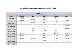 hor&aacute;rios da p&oacute;s-gradua&ccedil;&atilde;o stricto sensu 2015/02 - Unifal-MG